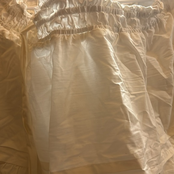 Anthropologie skirt-bright white- lightly lined - Picture 6 of 8